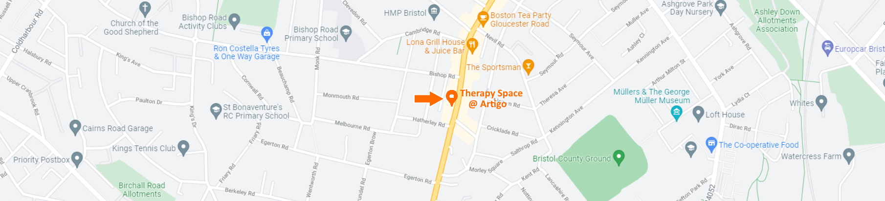 map Artigo therapy space